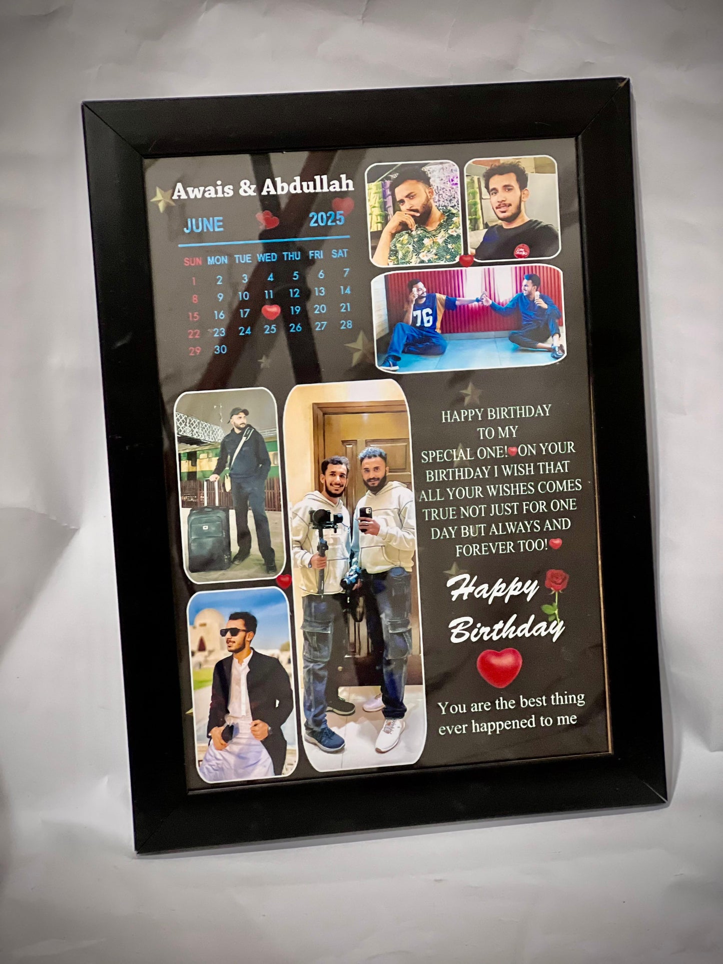 Customized photo frame