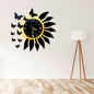 Butter Fly leaves Wall Clock
