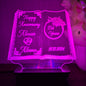 Happy Anniversary Book 3D Customized illusion Lamp