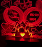 3d customized qabool h lamp