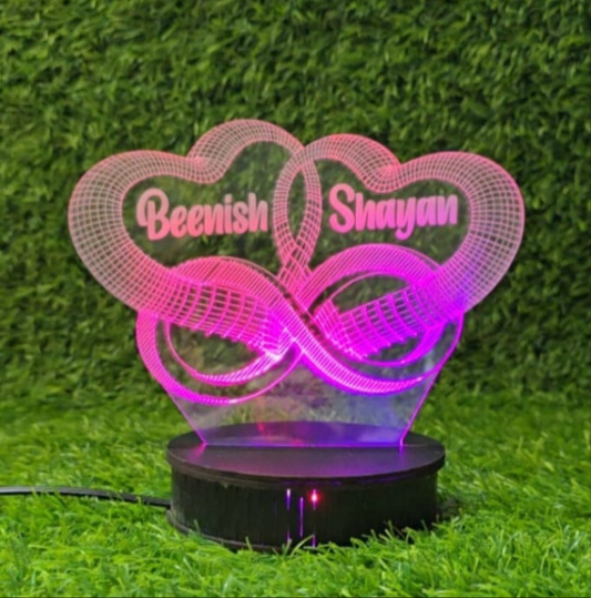3D Infinity Style Customized illusion Lamp