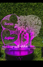 3d tree heart customized illusion lamp