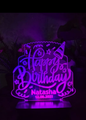 3d birthday cake customized illusion lamp