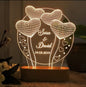 Round Shaped 3D Customized illusion Lamp