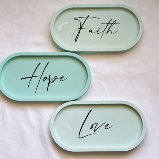 Oval Trinket Tray (Pack of 3) - Decorative Tray