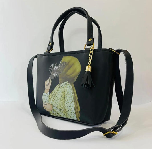Trendy hand bag(black)