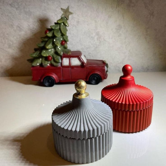 2×Striped Jars