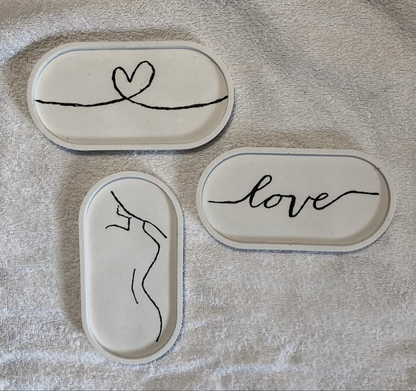 Oval Trinket Tray (Pack of 3) - Decorative Tray
